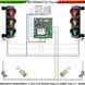 Semaforo-3-Luci-LED-Rosso-Giallo-Verde-Radiocomandi-Priorità-Garage-Rampe-Senso-Unico-Semaforico